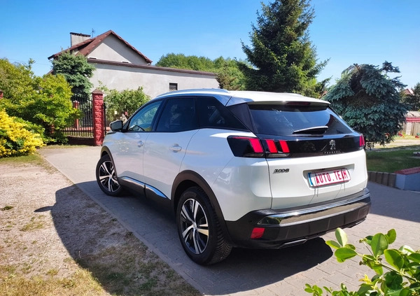 Peugeot 3008 cena 81900 przebieg: 186380, rok produkcji 2019 z Lipsko małe 497